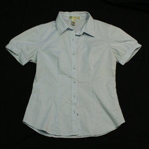 Banana Republic Blue/White Button Up